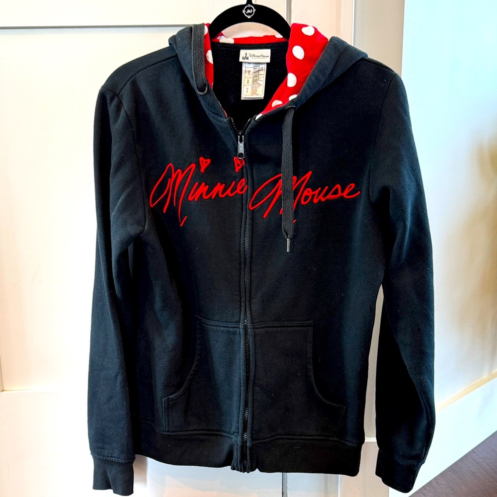 Women’s Authentic Disney Parks Minnie Mouse Hoodie, size large